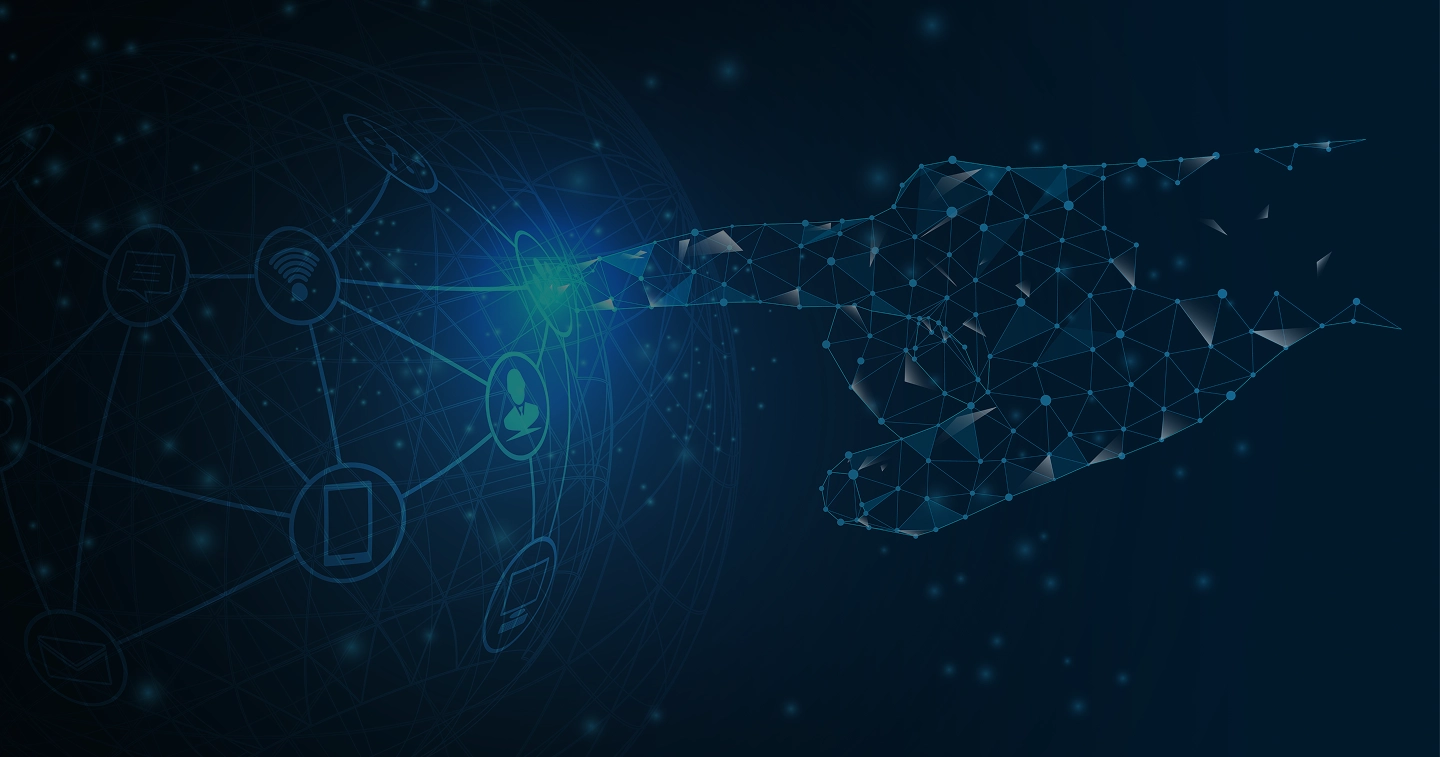 Grafica di sfondo della pagina contatti di TrustTraderAI